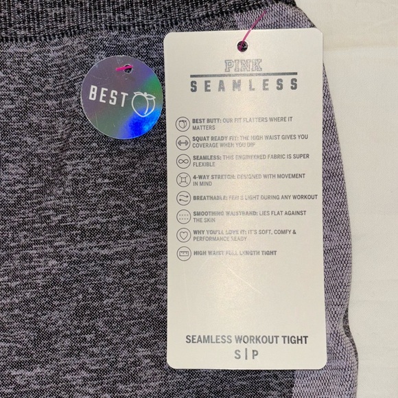 ✨NWT Pink Seamless High Waist Full Length Tight - Picture 4 of 9